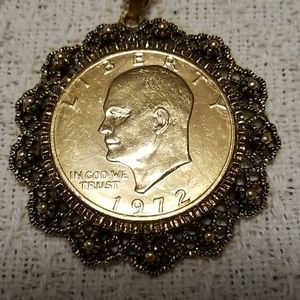 Gold dipped Eisenhower pendant
